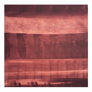 Karen J. Revis -&nbsp;Station to Station, 2016 monoprint 20 x 20 inch image / 30 x 29.5 inch paper REV345