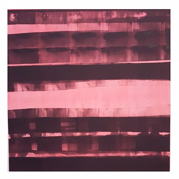 Karen J. Revis -&nbsp;Scary Monsters, 2016 monoprint 20 x 20 inch image / 30 x 29.5 inch paper REV348