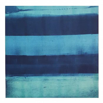 Karen J. Revis -&nbsp;Heroes, 2016 monoprint 20 x 20 inch image / 30 x 29.5 inch paper REV336