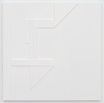 Agnes Barley - Untitled Collage (Relief), 2016 acrylic on cut panel 24 x 24 inches BARL258