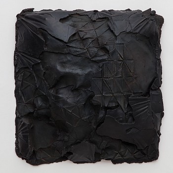 Work: Celia Gerard Convex (Black) AP, 2016 bronze, unique patina 22 x 22 x 5 inches GER099