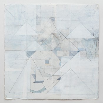 Work: Celia Gerard (LA) pyramid, 2013-2017 mixed media on paper 23 x 22 inches, Frame + $500 GER086