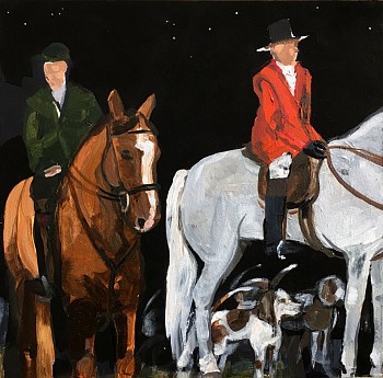 Work:&nbsp;Suzy Spence Night Hunt, 2016 acrylic and flashe on paper mounted on panel 12 x 12 inches / 13 x 13 inches framed SPENC037