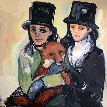 Work:&nbsp;Carriage (II), 2017 acrylic on panel 24 x 24 inches SPENC050