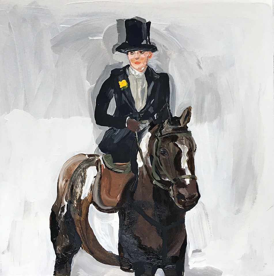 Suzy Spence
Side Saddle (Sargent), 2017
SPENC033
acrylic on paper mounted on panel, 12 x 12 inches Frame +$200