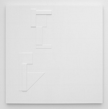 Agnes Barley (LA) -&nbsp;Untitled Relief, 2017 wood, acrylic, and clay on panel 30 x 30 inches BARL349