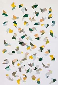 Work: Jen Wink Hays Sterett, 2017 gouache on 300lb lanaquarelle paper 60 x 41.5 inches JWH034