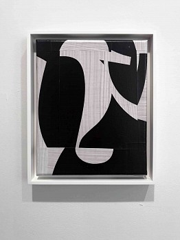 Cecil Touchon (LA) -&nbsp;pdp940ct17, 2017 collage and mixed media on canvas 11 1/4 x 9 1/4 inches framed TOUCH2291