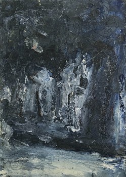 Peter Schroth -&nbsp;NYCP 4, 2018 oil on paper 10 x 7 inches SCHR732