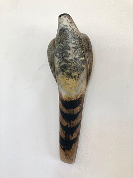 Work: Jane Rosen (LA) Sebastian's Lace Bird, 2018 hand blown pigmented glass 17 x 5.5 x 4.5 inches ROSEN295