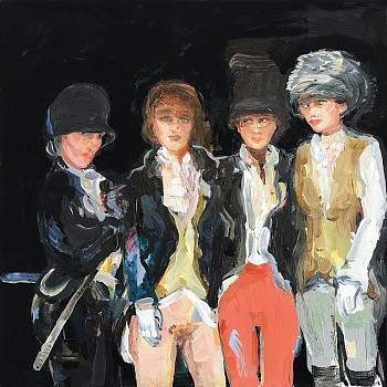 Work: Suzy Spence Cubbing Season, 2018 flashe on panel 12 x 12 inches SPENC154