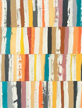 Robert Greene (LA) -&nbsp;Sari, 2018 oil on paper 17 x 13 inches, paper / 12 x 9 inches, image GRE034