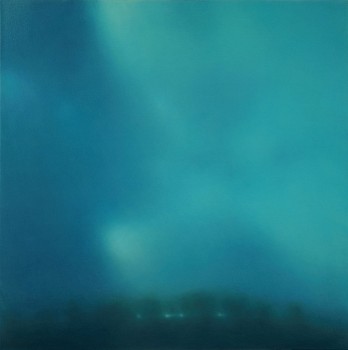 Work: Michael Abrams (LA) Beacon, 2019 oil on canvas 60 x 60 inches ABR399