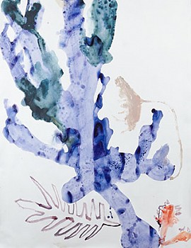 Patricia Iglesias - Flor 22, 2015 mixed media on paper 39 x 50 inches IGLE128