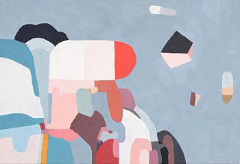 Work: Jen Wink Hays Make Believer, 2019 oil on canvas 30 x 44 inches / 31 x 45 inches framed JWH073