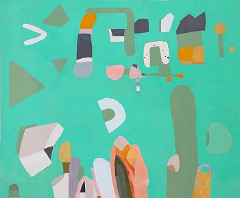 Jen Wink Hays - Flyby, 2018 oil on canvas 50 x 60 inches / 51 x 61 inches framed JWH076