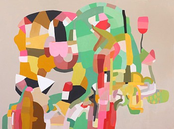 Work: Jen Wink Hays Growing Season, 2019 oil on canvas 60 x 80 inches / 61 x 81 inches framed JWH080