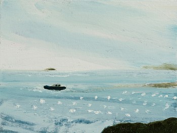 Work:&nbsp;Kathryn Lynch Fast Boat, 2019 oil on board 9 x 12 inches LYN821