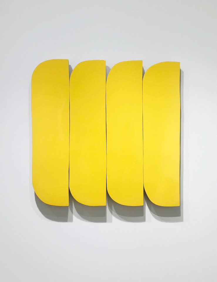 Andrew Zimmerman
Nugget Gelb, 2020
ZIM799
Automotive paint on wood, 41 1/2 x 42 1/2 x 2 inches