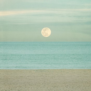 Thomas Hager -&nbsp;Beach Composition With Moon, ed. of 10, 2020 archival pigment print 42.5 x 42 inches HAG645b