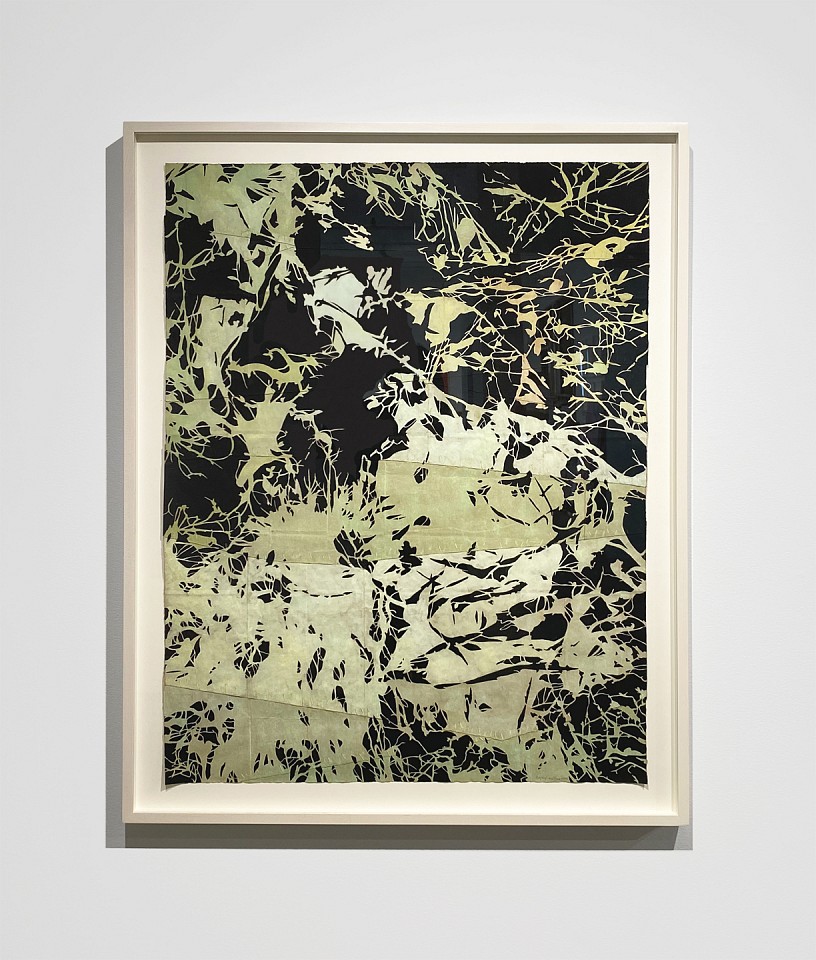 Maysey Craddock
visions in the understory, 2020
CRADD080
gouache and thread on found paper, 36 3/4 x 28 1/4 inches
Frame + $1,000.00