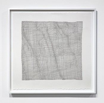 Karin Schaefer -&nbsp;West Wind Drift, 2017 ink on paper 26 x 26 inch paper / 28 5/8 x 28 5/8 inches framed SCHAE068
