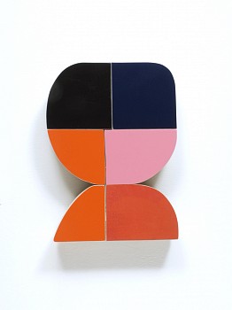 Work:&nbsp;Andrew Zimmerman Red Orange, 2020 Automotive paint on wood 10 x 7 1/2 x 1 1/4 inches ZIM845