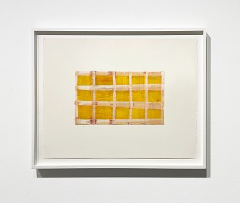 Work: Don Maynard White Grid, 2013 encaustic 20 x 26 inch paper / 9 x 15 inch image / 23 x 29 1/2 inch frame MAY351