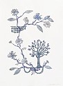 Susan Graham, Future Garden (Indigo)
2021, chine colle paper cut out and ukiyo-e woodblock print on cotton paper