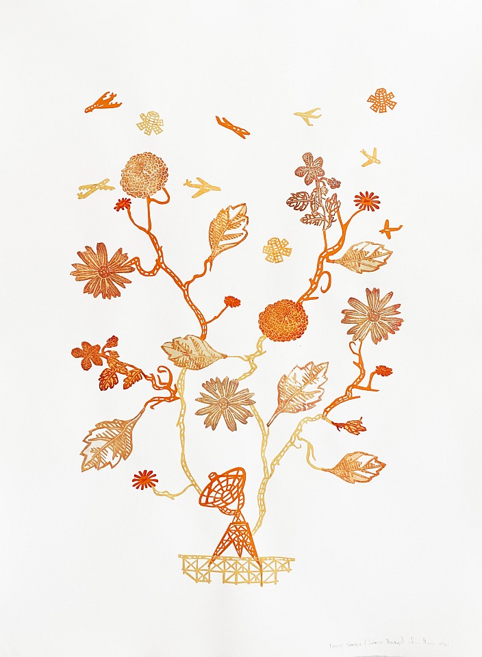 Susan Graham
Future Garden (Sunrise Boquet), 2021
GRA048
chine colle paper cut out and ukiyo-e woodblock print on cotton paper, 30 x 22 inches