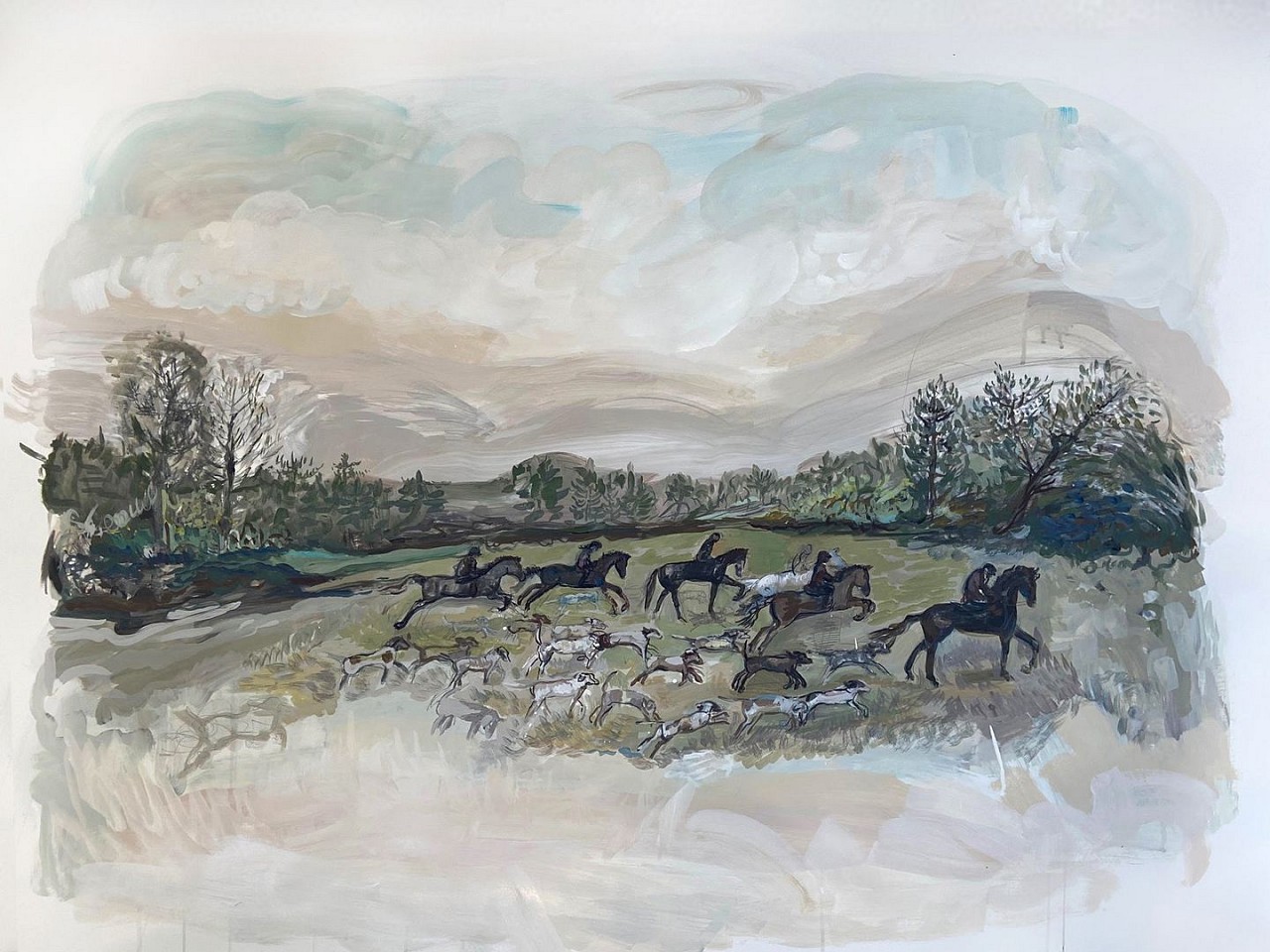 Suzy Spence
Hunt Morning, 2021
SPENC293
flashe on paper, 38 x 51 inches
