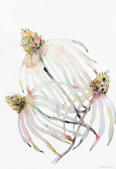 Kim McCarty (LA) -&nbsp;Untitled, 2017 watercolor on paper 32 x 22 inches MCCAR095