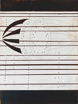 Work: Eugene Brodsky Watermelon, 2021 mixed media on canvas 45 3/4 x 35 3/4 inch frame / 40 x 30 inch canvas BROD405