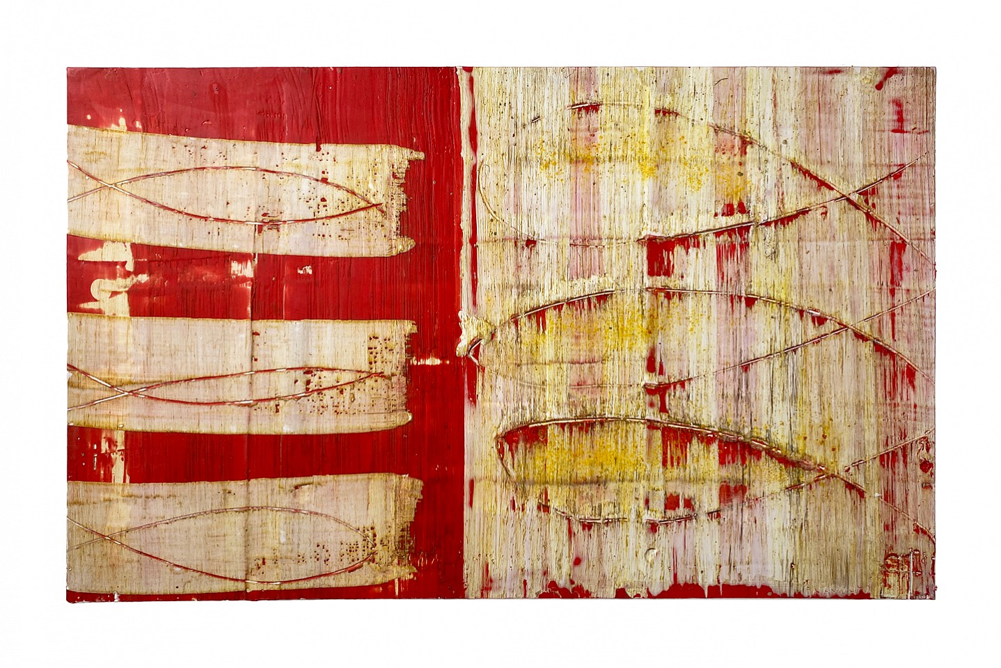 Don Maynard
In the pursuit of happiness, 2018
MAY394
encaustic on paper, 22 x 30 inch paper / 12 x 20 inch image