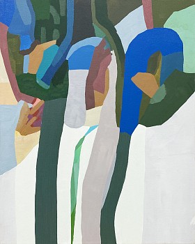 Work: Jen Wink Hays Raised Bed, 2021 oil on canvas 20 x 16 inches / 21 1/4 x 17 1/4 inch frame JWH109