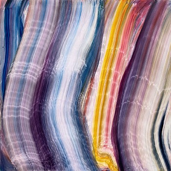 Fran O&#039;Neill - gliding towards, 2021 oil on canvas 40 x 40 inches ONEI085