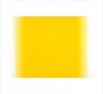 Betty Merken -&nbsp;Illumination, Yellow. #12-20-05, 2020 oil monotype on rives bfk paper 27 1/2 x 30 1/4 inch paper / 18 x 24 inch image MER951