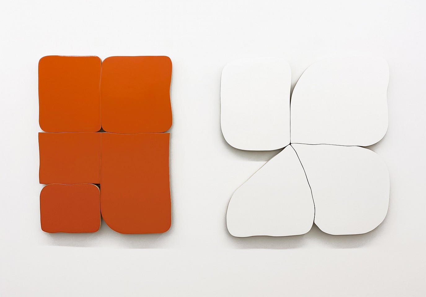 Andrew Zimmerman
Installation, Alexander Orange and Arctic White
Automotive paint on wood