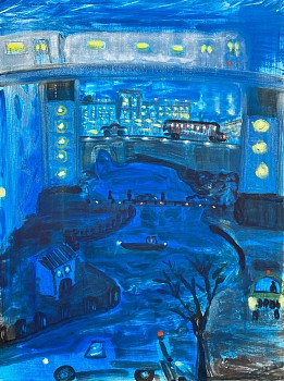 Work:&nbsp;Untitled, 2022 oil on paper 30 x 22 inches lyn909