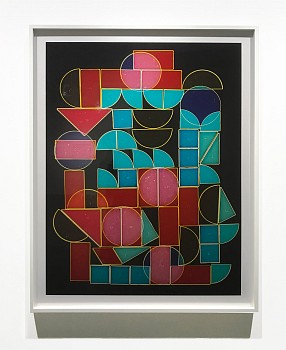 Work: Wendy Small New Math, 2019 unique color photogram 46 x 37 inches framed SMA305
