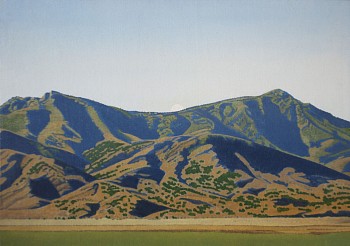 Clay Wagstaff (LA) -&nbsp;Mountain no. 13, 2022 oil on panel 17 x 24 inches WAG387