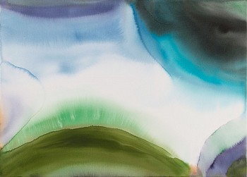 Shawn Dulaney (LA) -&nbsp;Geography I, 2022 watercolor on paper 30 x 42 inches DULAN1140