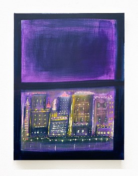 Work:&nbsp;Kathryn Lynch Purple Night, 2022 oil on linen 24 x 18 inches LYN922