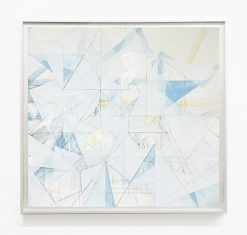 Celia Gerard - Clearing, 2022 mixed media on paper 61 x 64.5 inches framed GER166
