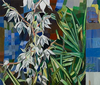 Work:&nbsp;Jay Stern Yucca on 29th Avenue, 2022 oil on panel 20 x 23 1/2 inches STERN001