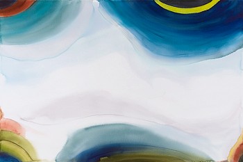 Shawn Dulaney (LA) -&nbsp;Geography X, 2022 watercolor on paper 40 x 60 inches DULAN1150