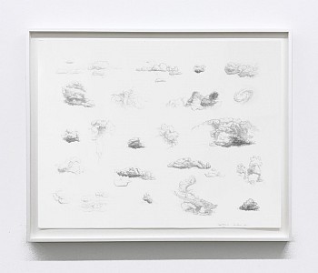 Susan Graham -&nbsp;Cloud Practice 3, 2019 graphite drawing 37 3/4 x 48 3/4 inches GRA037