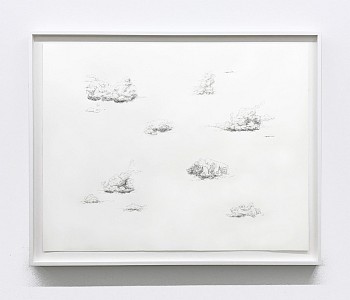 Susan Graham -&nbsp;Cloud Practice (Open Sky), 2022 graphite drawing 37 3/4 x 48 3/4 inches GRA060