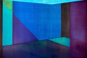 Work: Dark Matter, 2022 oil on panel 40 x 60 inches SCHAE122