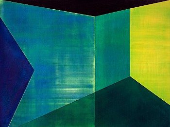 Work: Opposing Forces, 2022 oil on panel 30 x 40 inches SCHAE125